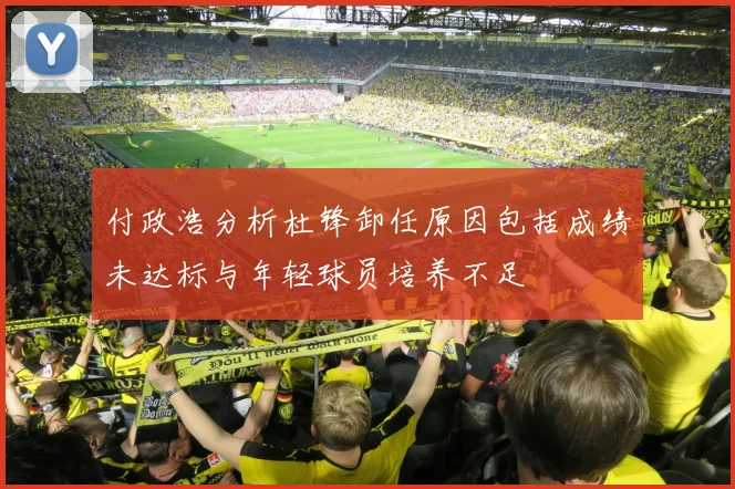 付政浩分析杜锋卸任原因包括成绩未达标与年轻球员培养不足